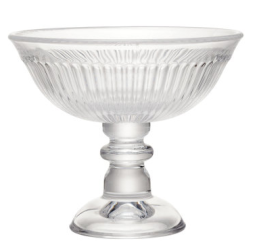 stemmed glass bowl
